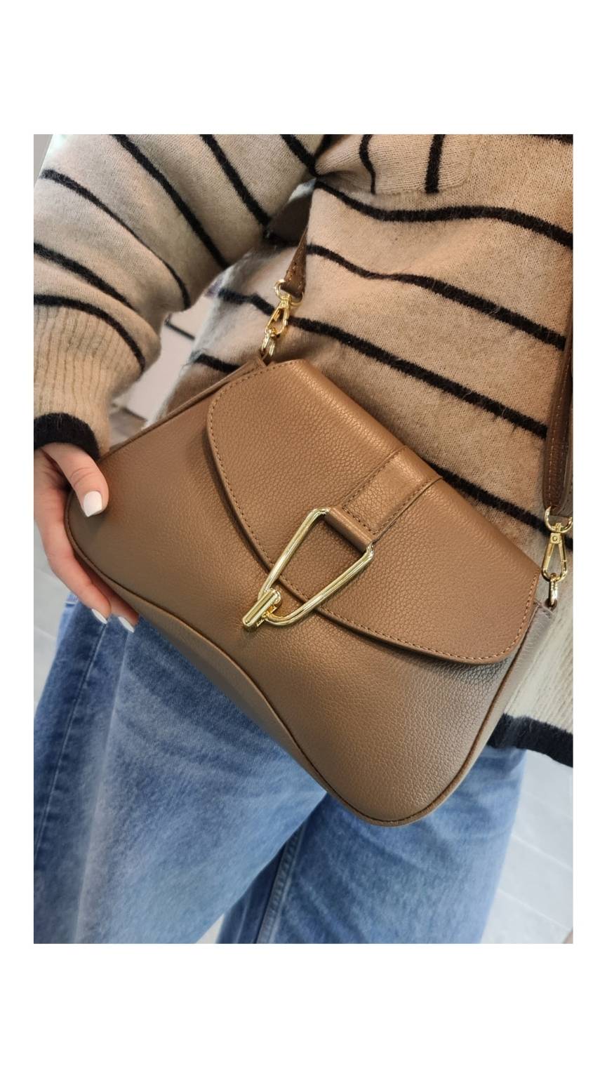 Leather Crossbody Medium Handbag